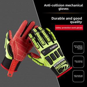 오일 저항성 충격 흡수 기계 구조 장갑 충돌 방지 미끄럼 TPR 천공 안전