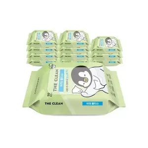 비데 물티슈 더클린 미스터펭 휴대 20매 12팩 434575