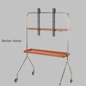 75 대형 TV스탠드 레트로 받침대 티비 무타공