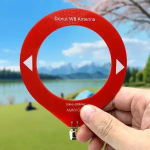 dmb안테나 낮은 임피던스 변환기가 10khz-180mhz 중파 단파 안테나 도넛 WB 햄 라디오 용 미니 소형 링 모