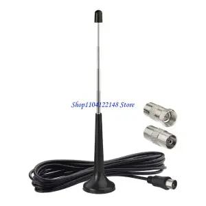 dmb안테나 P9FA DAB FM 안테나 3개의 어댑터 가정용 증폭 홈 스테레오 수신기용 라디오 텔레스코픽