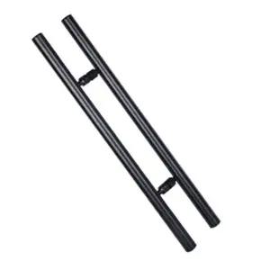 강화유리문 손잡이 스텐 방문 현관 문 마주 밴딩 디자인 (WFJ50BI)