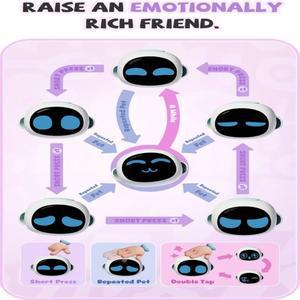 에일리코 스마트 로봇 휴대용 감정 상호작용 동반자 미니 AI 채팅 긴 배터리 수명 어린이/커플 선물