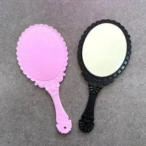 엔틱 스타일 공주 손거울 화려한 디자인 컴팩트 거울 아름다운 핸드미러 (WFJ5U0K)