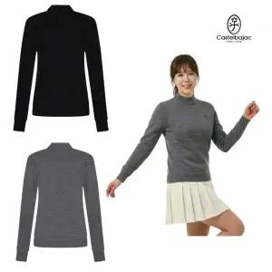 까스텔바작 골프 여자 터틀넥 니트 반목 겨울 고신축 스웨트 EWSW-601