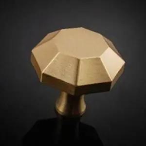 팔각형 가구 손잡이 황동 1구 화장대 서랍 여닫이용 부품 (WFJ6CBB)