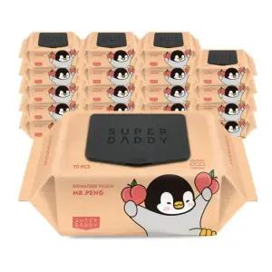 아기물티슈 NEW시그니처 미스터펭 피치 캡형70매 20팩 447222