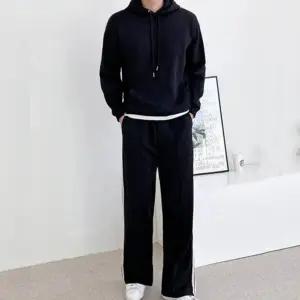 남자 테잎 라인 트랙 팬츠 오버핏 후드티 세트 DMS-SET-Q4281833