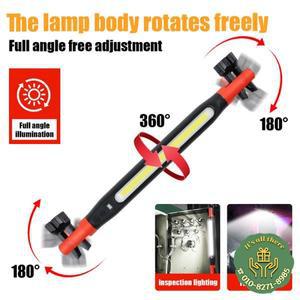 자석 작업등 1200 루멘 초강력 충전식 LED 후드 아래 조명 자동차 수리/차고/작업장/비상 키트용