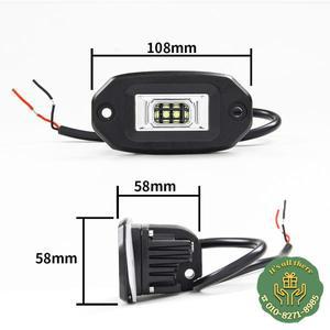 4인치 LED 작업등 바 매립형 LED 플러드 라이트 주행용 안개등 4X4 오프로드 지프 SUV UTV 보트 오토바이용