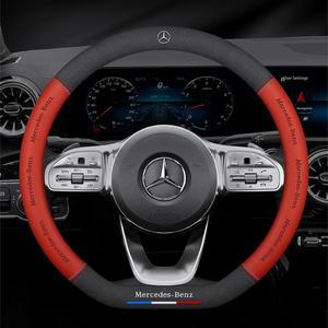 휠마스크 메르세데스 스티어링 휠 커버용 CLA GLC GLK ML SLK VITO A B C E R V 클래스 C43 W123 W124 W176 W177 W212 W213 W221 W203 W204 AMG