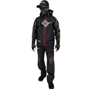 낚시우비 남성용 선라인 낚시 의류 얇은 후드 재킷 바지 투피스 세트 방수 3 겹 라미네이트