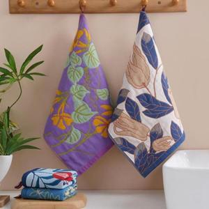 라포식 34x40cm 대형 핸드 타올 주방 타월 4겹 면 거즈 순면 행주 빠른 건조 장식 티 가정용/식당용