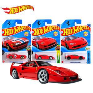 핫휠 2025 C4982 페라리 세트 - SF90/F40/365 합금 자동차 모델 1:64 다이캐스트 레이싱카 수집가용 어린이