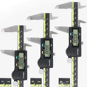 2025 미투토요 LCD 디지털 버니어 캘리퍼스 0.01mm 고정밀 스테인리스 스틸 내마모성 150mm/200mm/300mm 측