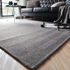 고급스러운 헤링본 거실카페트 먼지없는 사계절 침실 러그