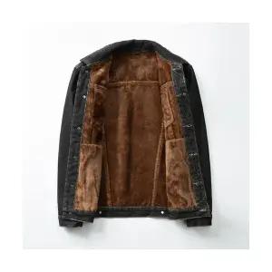 남성 댄디한멋짐 패딩 점퍼 겨울 데님 코트 기모 도톰하고 따뜻한 빅사이즈 캐주얼 상의 트렌디한 재킷 OOT