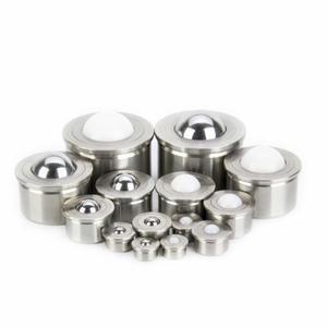 컨베이어 볼 롤러를 베어링하는  스테인레스 스틸 POM 둥근 공 이동 장치의 공장 아울렛 압력