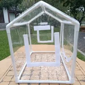 미니 온실 비닐하우스 텃밧 식물재배 보온 야외 (WFK9F2P)