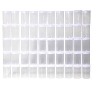 로켓 및 발포성 태블릿 과학 실험용 캡이 있는 필름 캐니스터 - 35mm 빈 플라스틱 용기 50개, 높이 5.1cm(2인치) x 너비 2.5cm(1인치) 개발, 롤 케이스, 소형 액세서리 보관에 이상적