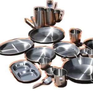 고품질 캠핑접시 식기 스텐 캠핑용 그릇 세트 사각쿠프 1호 (WFK9VN8)