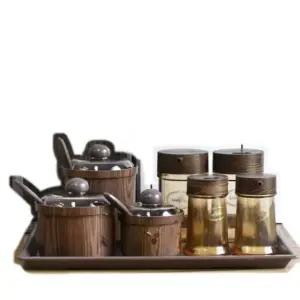 목향제품 양념단지 미원병 식초간장병 목향쟁반 미니 (WFK9Q4U)