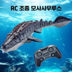 RC 원격 제어 공룡 장난감 상어 모사사우루스 구동