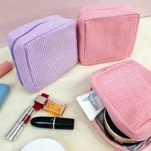 [라일리] Rly 2컬러 다용도 코듀로이 사각 지퍼형 파우치 이너  44243582)