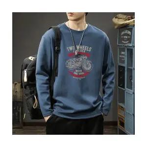 록쉬블몰 남성 라운드넥티 긴팔 티 가을 캐주얼 빅사이즈 HO3