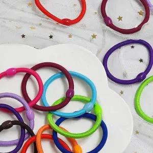 컬러 쫀쫀 머리끈 1P 컬러고무줄 헤어고무줄 헤어끈