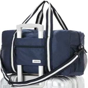 Arxus 여행용 경량 방수 접이식 수납 캐리어 더플 토트백