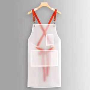 반투명 방수 앞치마 화이트