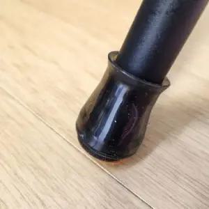 실리콘의자캡 원형 XS 투명 검정 4P 1세트