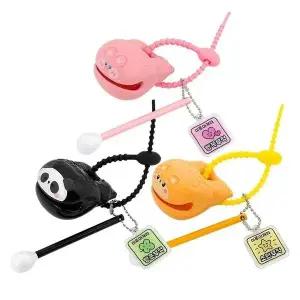 차키행운키링 차키 장식 실리콘타이 아크릴부적 열쇠고리키링 3p