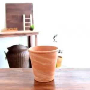 독일산 마블링(살구색) 토분화분 로즈분1호 12x13cm (WFKADAP)