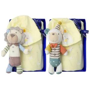 갤러리아 (압소바출산,백일바디슈트)두기코튼모달바디슈트+사자,곰딸랑이