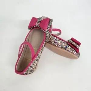 키즈구두 리본 반짝이 어린이플랫슈즈 (150만 가능)