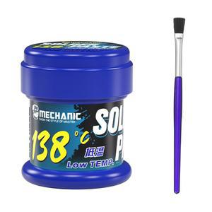 메카닉 납 프리 솔더 플럭스 페이스트, 깨끗한 납땜 페이스트 없음, 138 녹는점, 전자제품 마더보드 칩 CPU 심는 주석 수리 플럭스(1.76온스 / 50g 병)용 특수