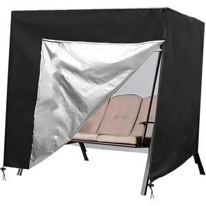 야외 스윙 커버 3인승 해먹 파티오 가구 정원 글라이더 의자 헤비 듀티 모든 날씨 보호 87인치 Lx49인치 Wx67인치