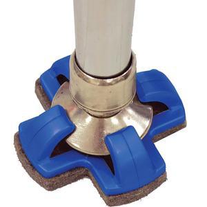 정말 좋은 물건 퍼지 피트 의자 글라이더 4PK-블루 u2013 스냅온 글라이더로 의자의 소음을 줄여 바닥 긁힘과 긁힘을 방지합니다