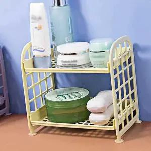 [하프클럽/]2단 미니 선반 책상 욕실 거실 다용도 조립식 장식