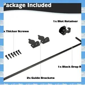 A11I 18인치 지팡이 볼트 헤비 듀티 게이트 드롭 로드 하드웨어 그라운드 래치 게이트 스토퍼 하드웨어 목