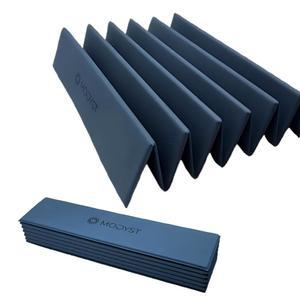 [미국배송] 접이식 요가 매트 TPE 요가용 운동 필라테스 바닥 운동 컴팩트한 디자인 여행 친화적 가정 및 헬스장에 이상적임 무릎 패드 보호대 롤 매트 없음