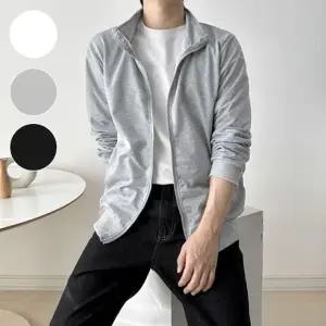 남성 집업 자켓 간절기 경량 트레이닝 져지 트랙탑 하이넥 얇은 가벼운 아우터
