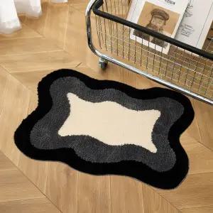 터프팅 카페트 3color 웨이브 미니러그 욕실 주방 발매트 라벨리아