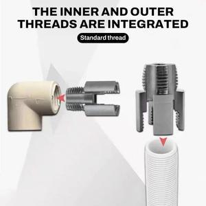 4/6 포인트 PVC 파이프 나사 절삭기 키트 내부/외부 고속 탭 PPR 수도관 오프너 탭핑 도구