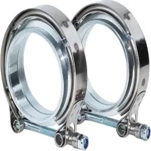 4인치 스테인리스강 배기 V 밴드 클램프 남성 플랜지 어셈블리 터보 다운파이프 시스템용 플랜지가 있는