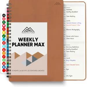 2026 플래너. 8.5인치 x 11인치 나선형 주간 월간 및 일간 플래너 - 52주 전체 구성 생산성 향상 정리