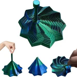 3D 프린팅 확장 감각 피젯 스타 탈착식 손잡이가 있는 변형 가능한 스트레스 해소 핑거 장난감 선물로