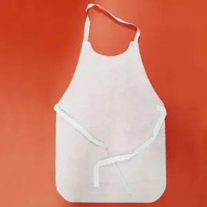 고품질 흰색 앞치마 두꺼운 부직포 (WFKBK1S)